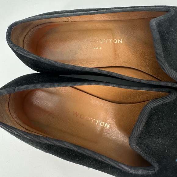 Stubbs & Wootton Skull Lightning Embroidered Suede Loafers Smoking Slippers 7.5 - Picture 14 of 14